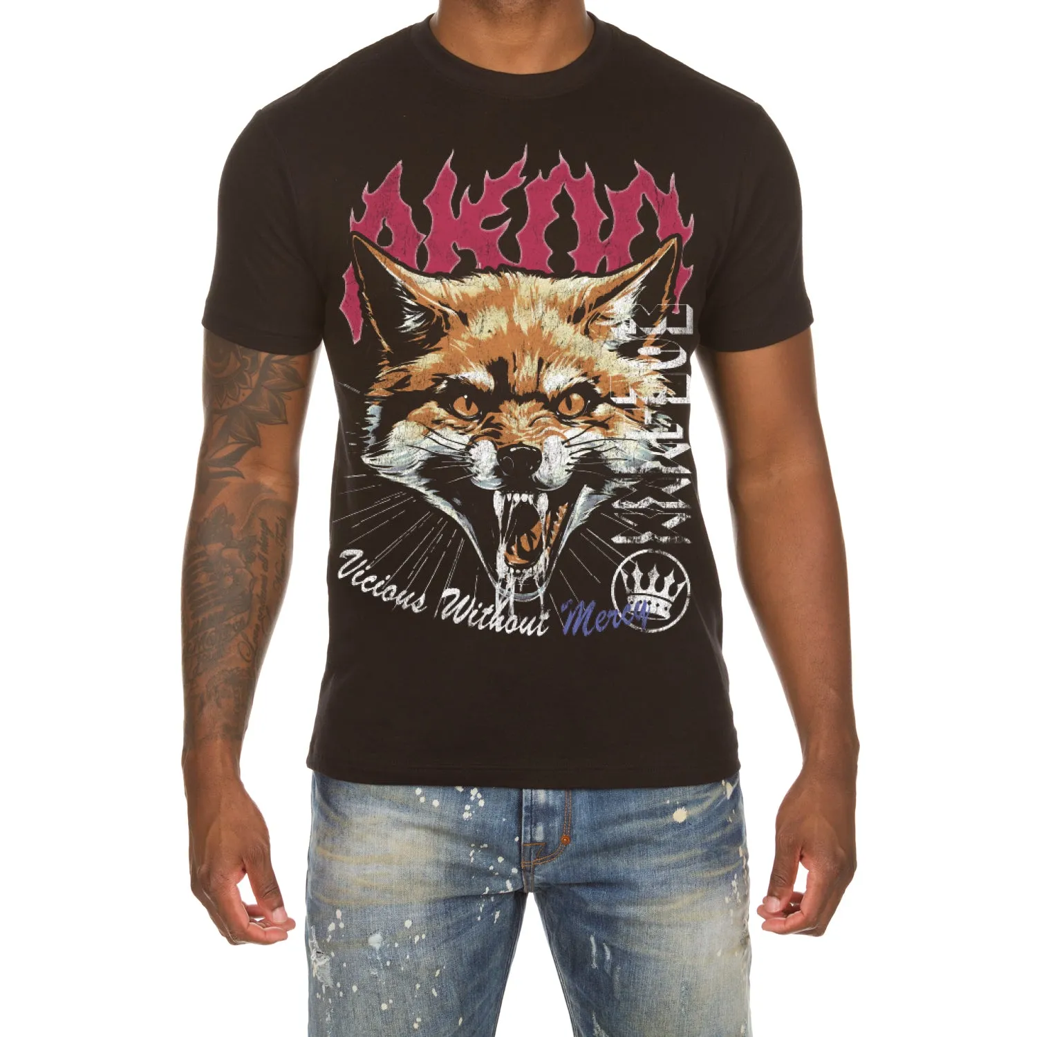 Without Mercy SS Tee (Black) sold by Akoo product image thumbnail 2