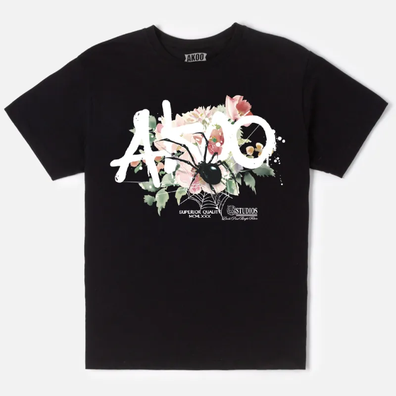Bouquet SS Tee (Black) sold by Akoo