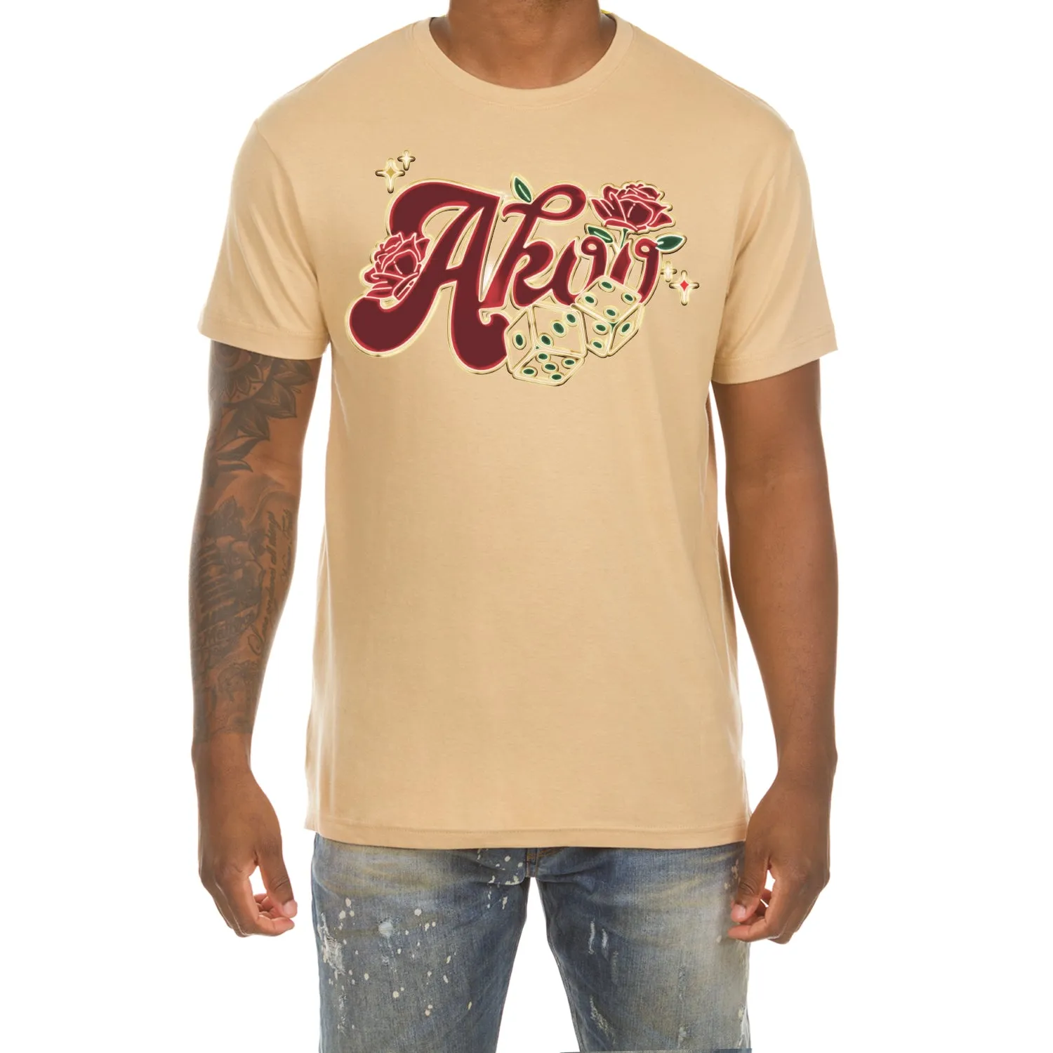 Pull Up SS Tee (Sand) sold by Akoo product image thumbnail 2