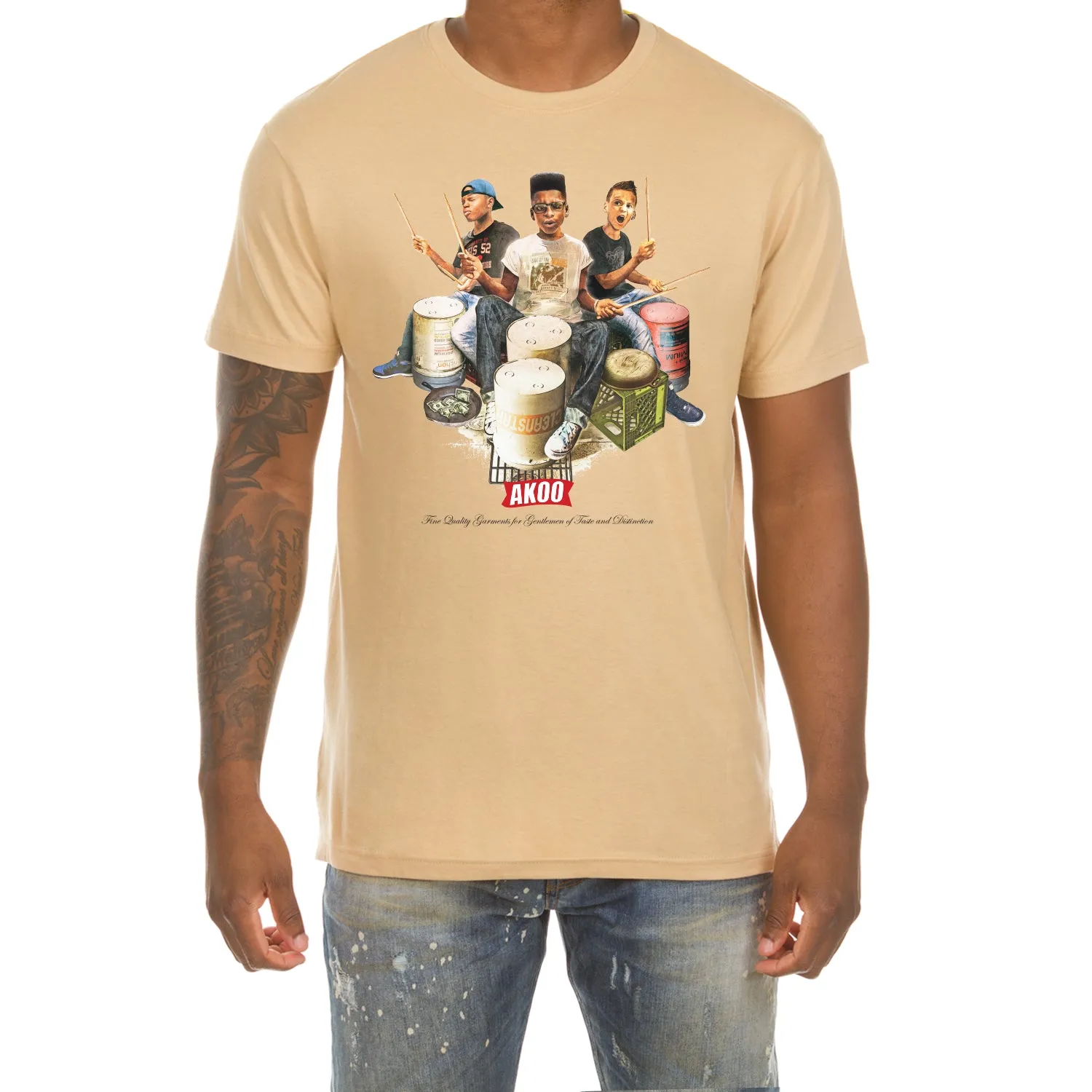 Three Drummers SS Tee sold by Akoo product image thumbnail 5
