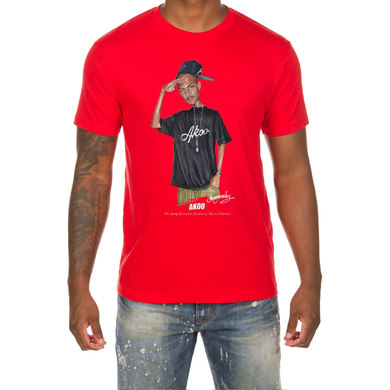 Salute SS Tee sold by Akoo product image thumbnail 3