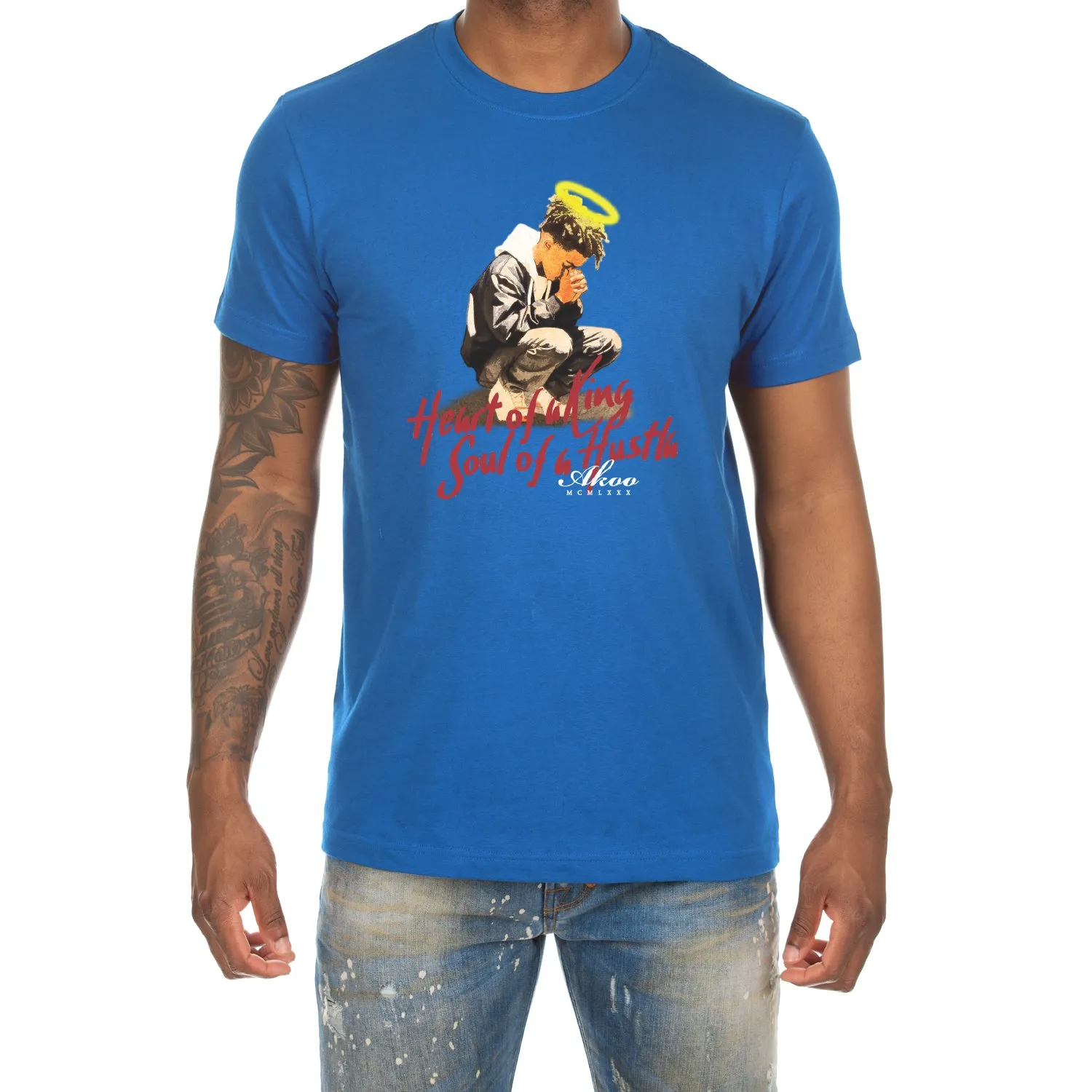 Heart of a King SS Tee sold by Akoo product image thumbnail 2