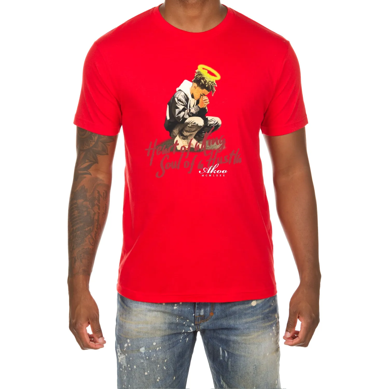Heart of a King SS Tee sold by Akoo product image thumbnail 3