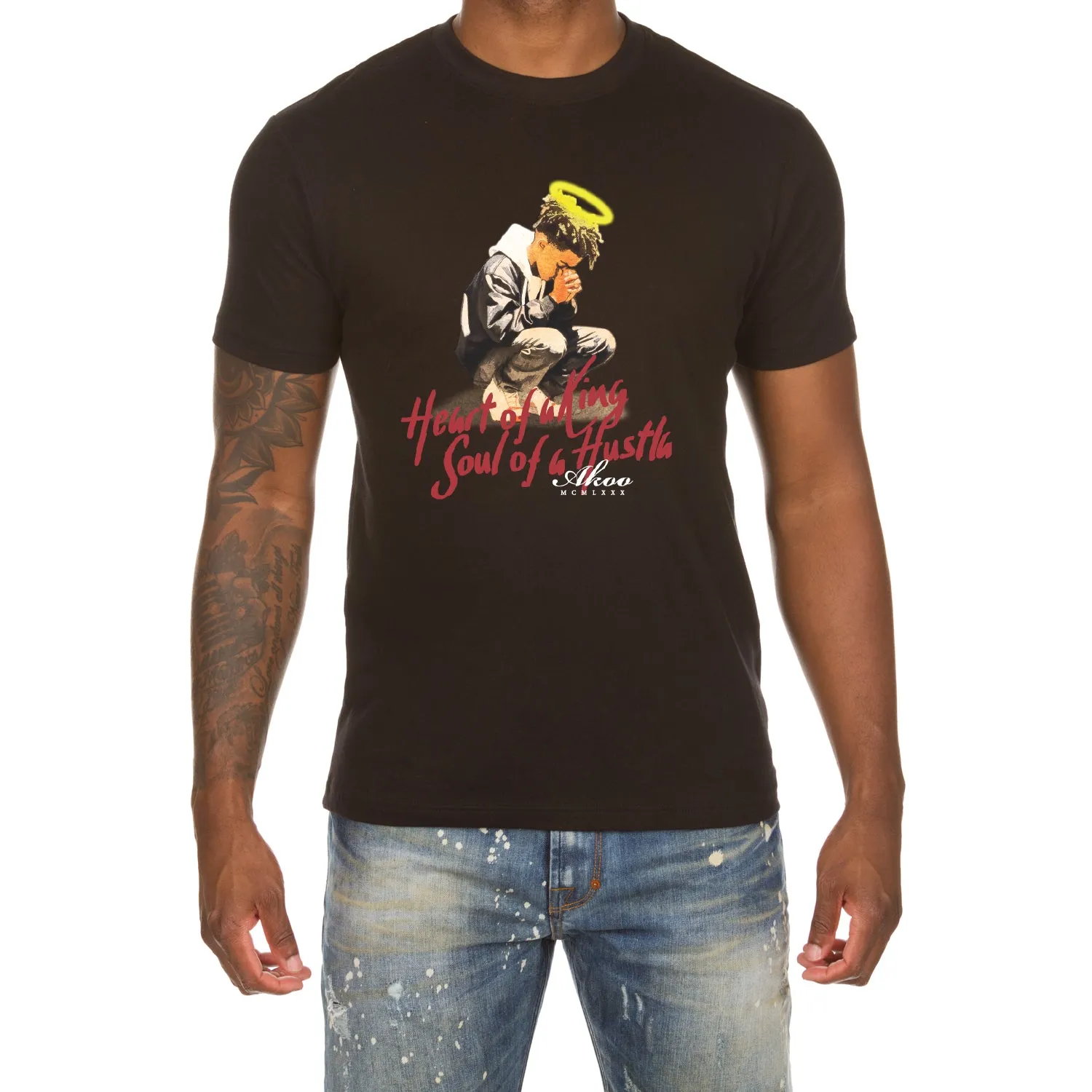 Heart of a King SS Tee sold by Akoo product image thumbnail 5