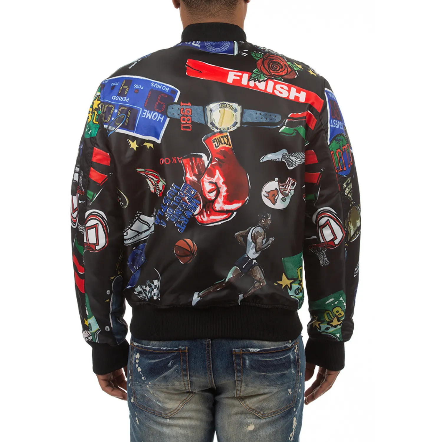 Chips Bomber Jacket sold by Akoo product image thumbnail 2