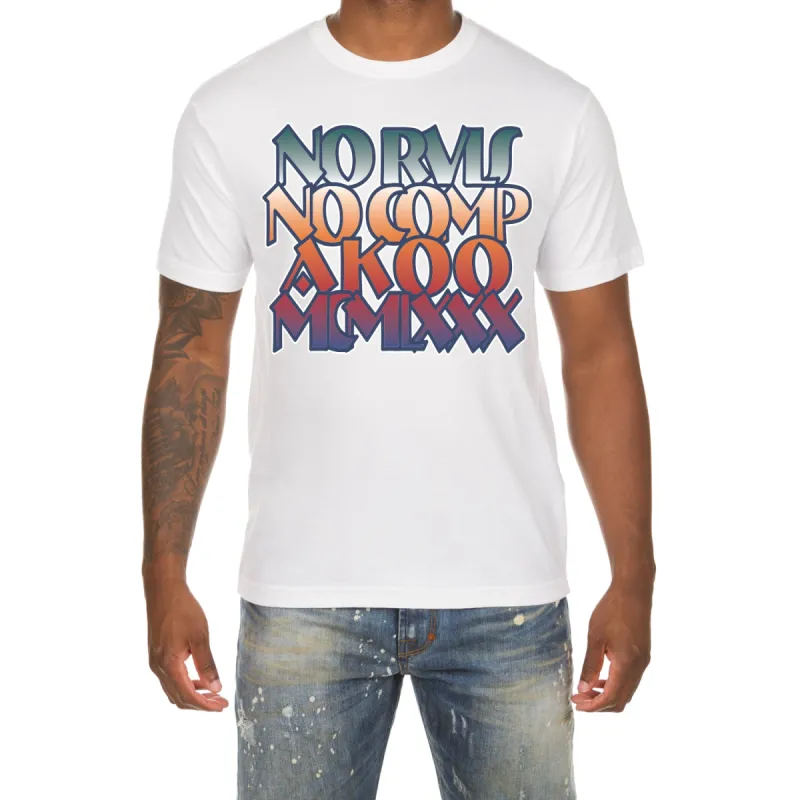 Akoo Mens No Comp SS Tee (White) sold by Akoo