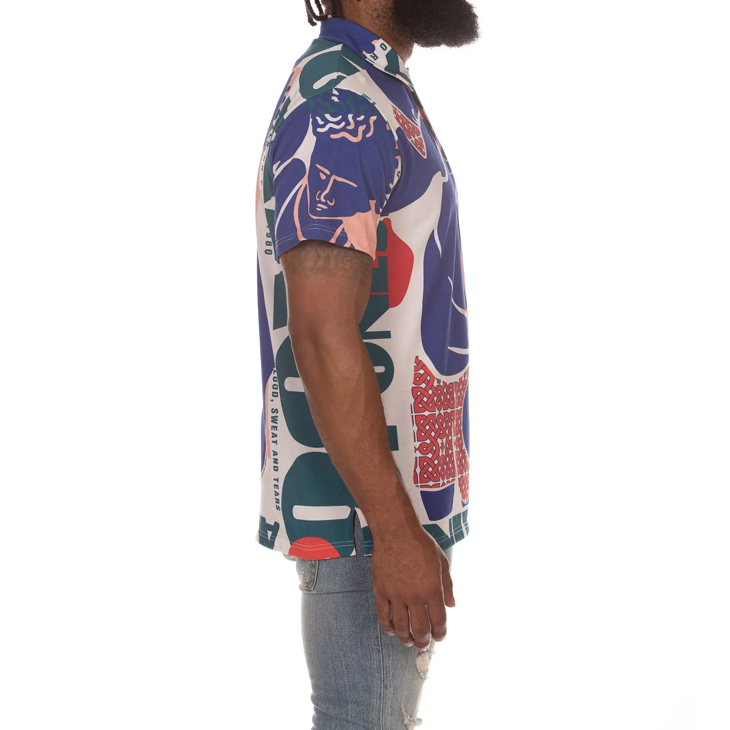 Gut Punch SS Polo Akoo Mens (Whisper White) sold by Akoo product image thumbnail 3