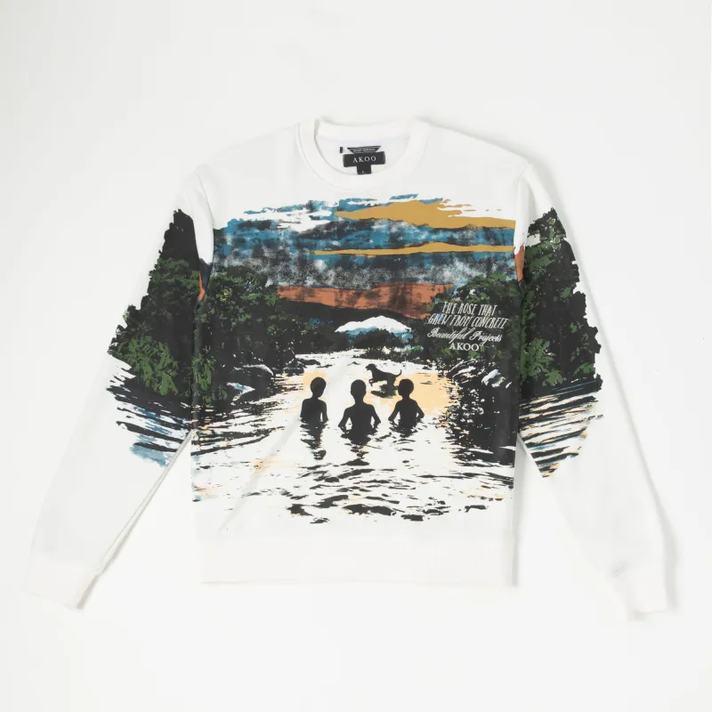 River Scene Fleece sold by Akoo