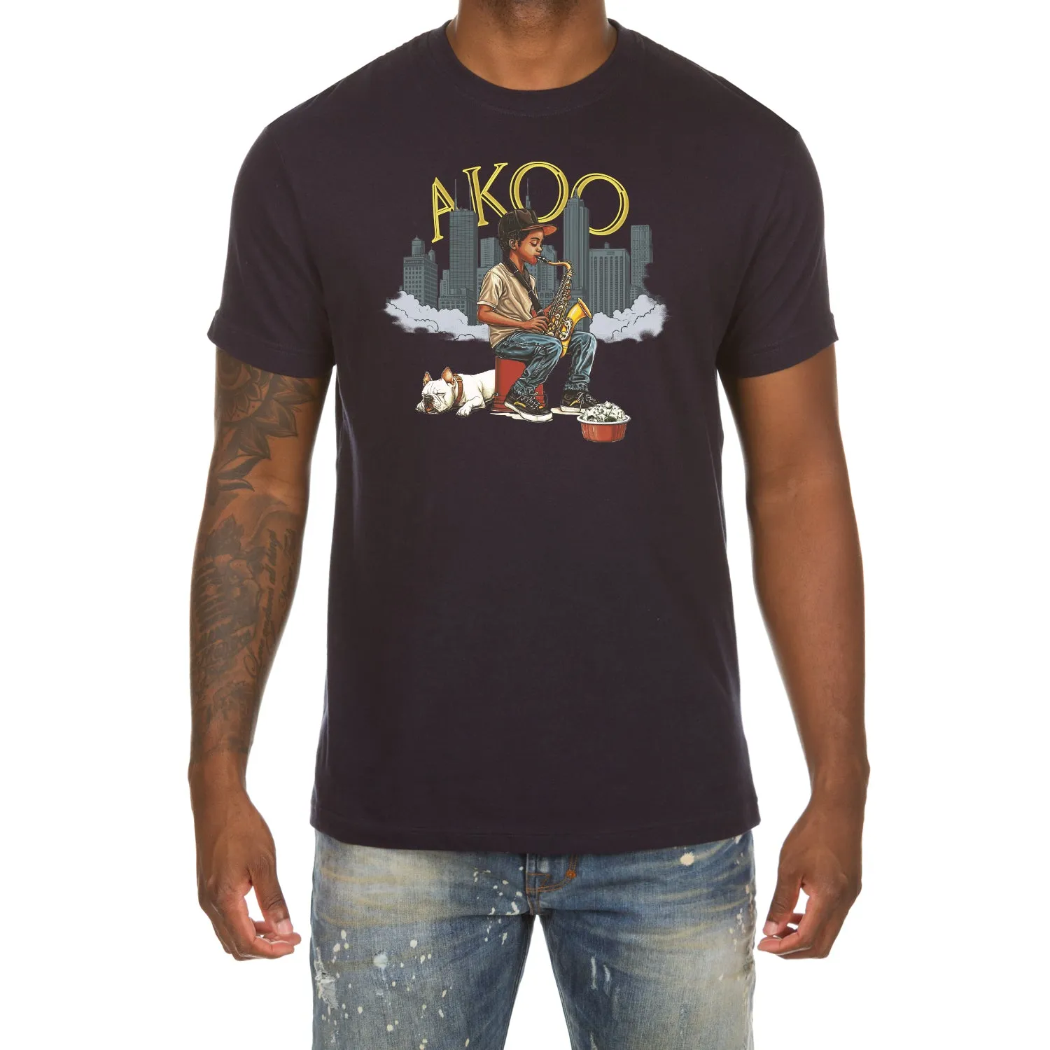Saxophone SS Tee sold by Akoo product image thumbnail 4