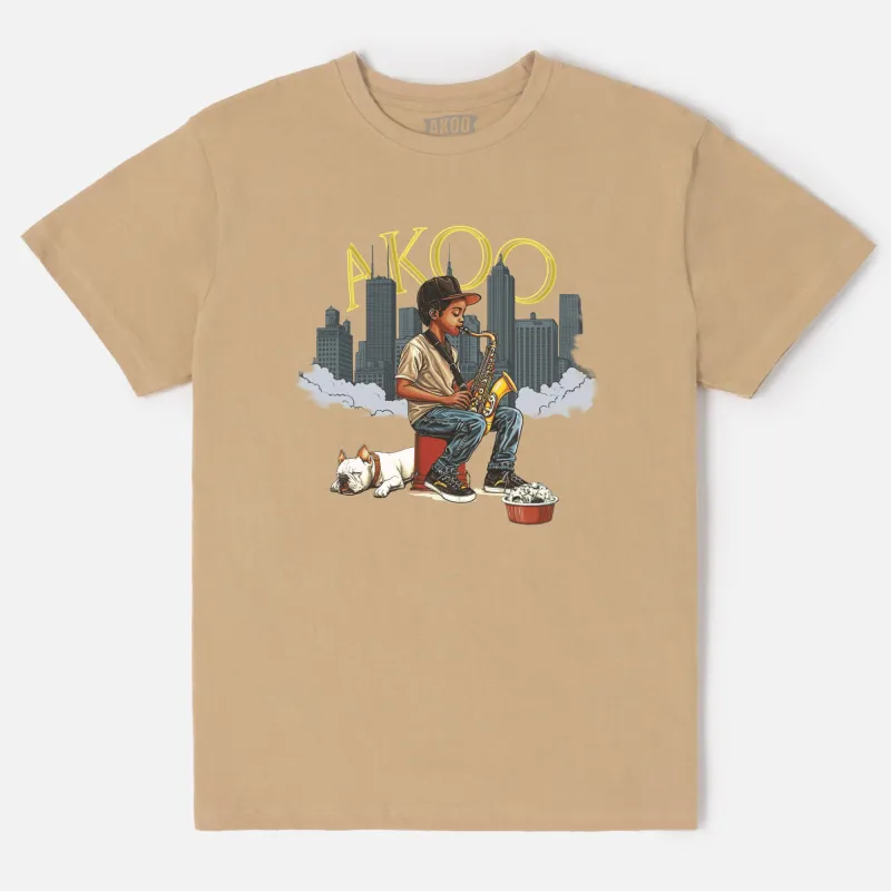 Saxophone SS Tee sold by Akoo