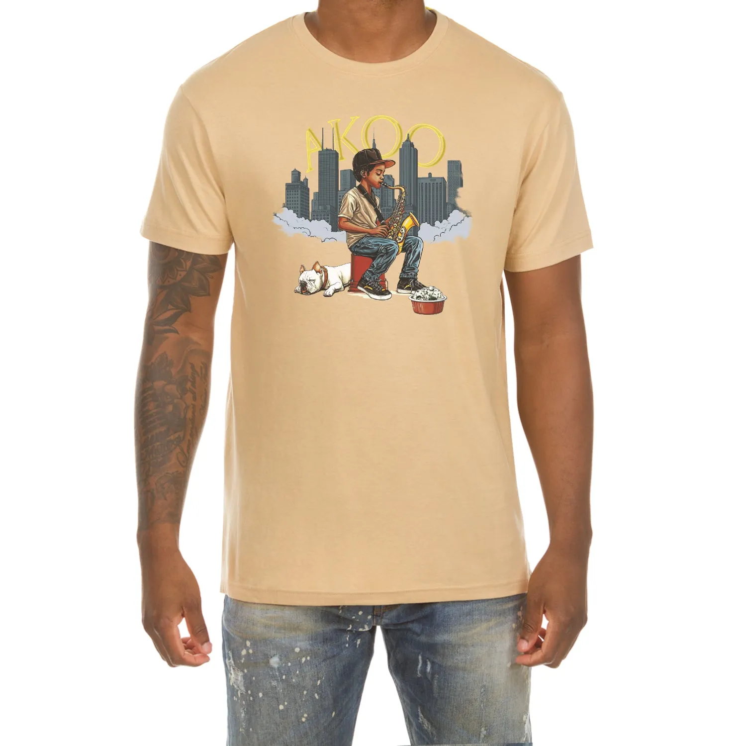 Saxophone SS Tee sold by Akoo product image thumbnail 2