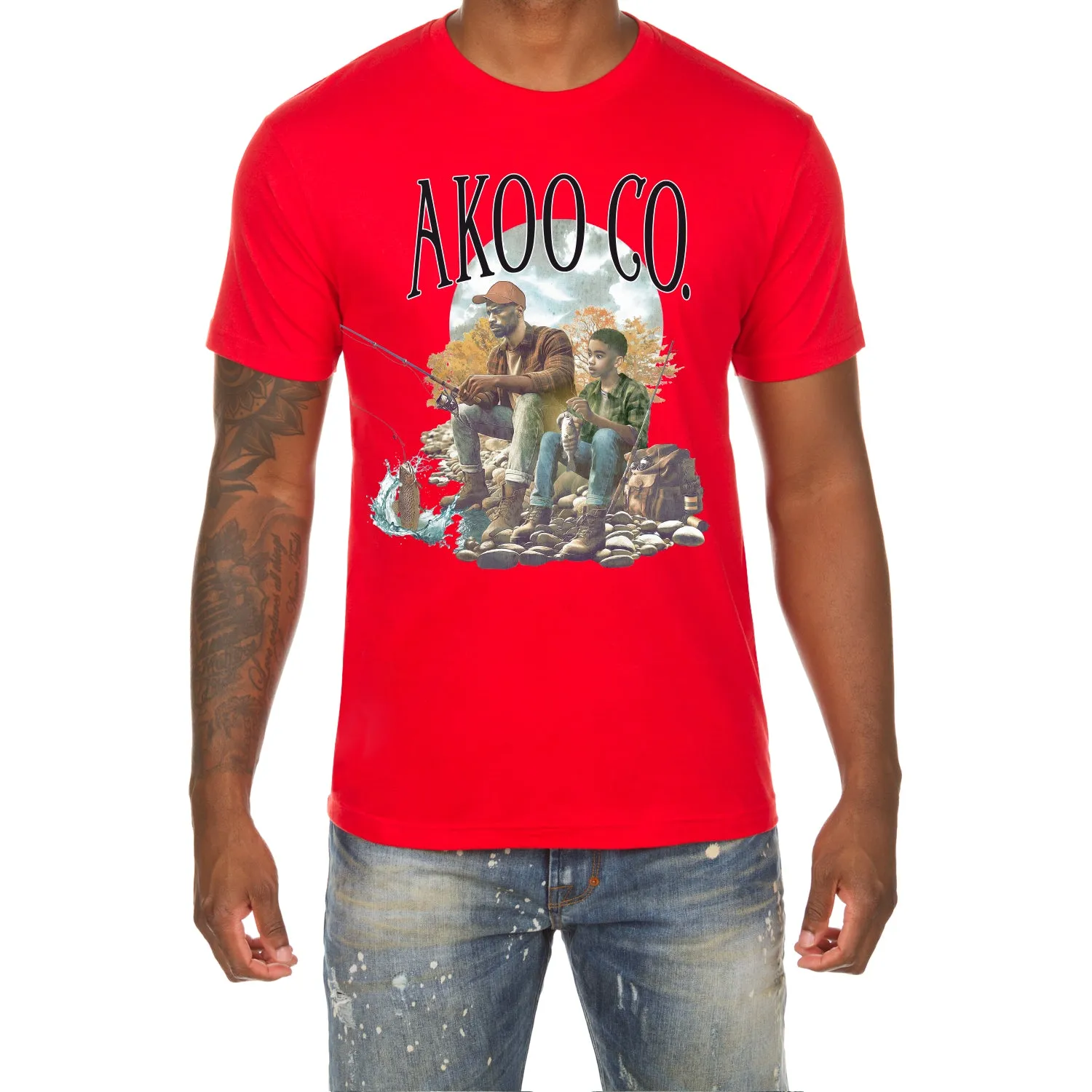 Gone Fishing SS Tee sold by Akoo product image thumbnail 3