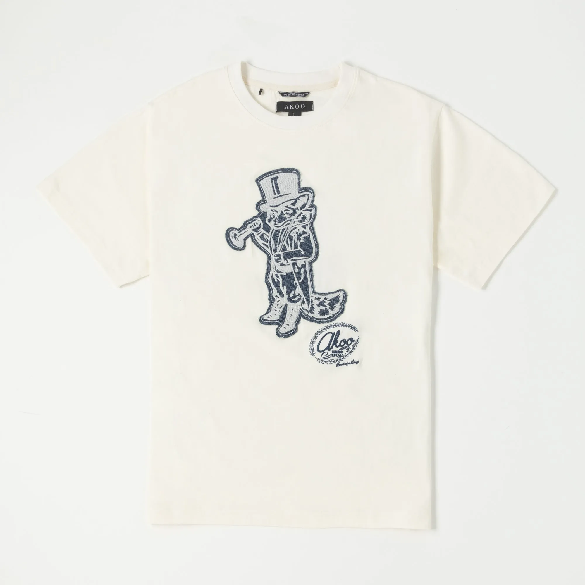 Denim Slick SS Knit sold by Akoo