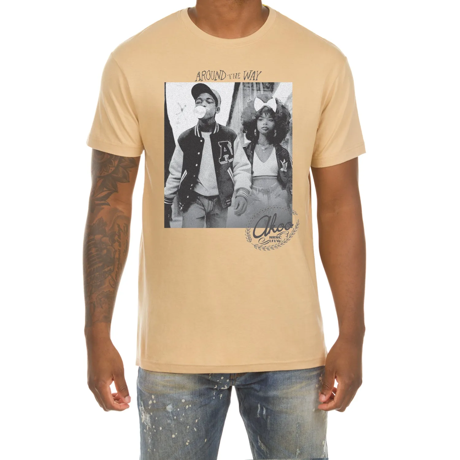 Around the Way SS Tee sold by Akoo product image thumbnail 3