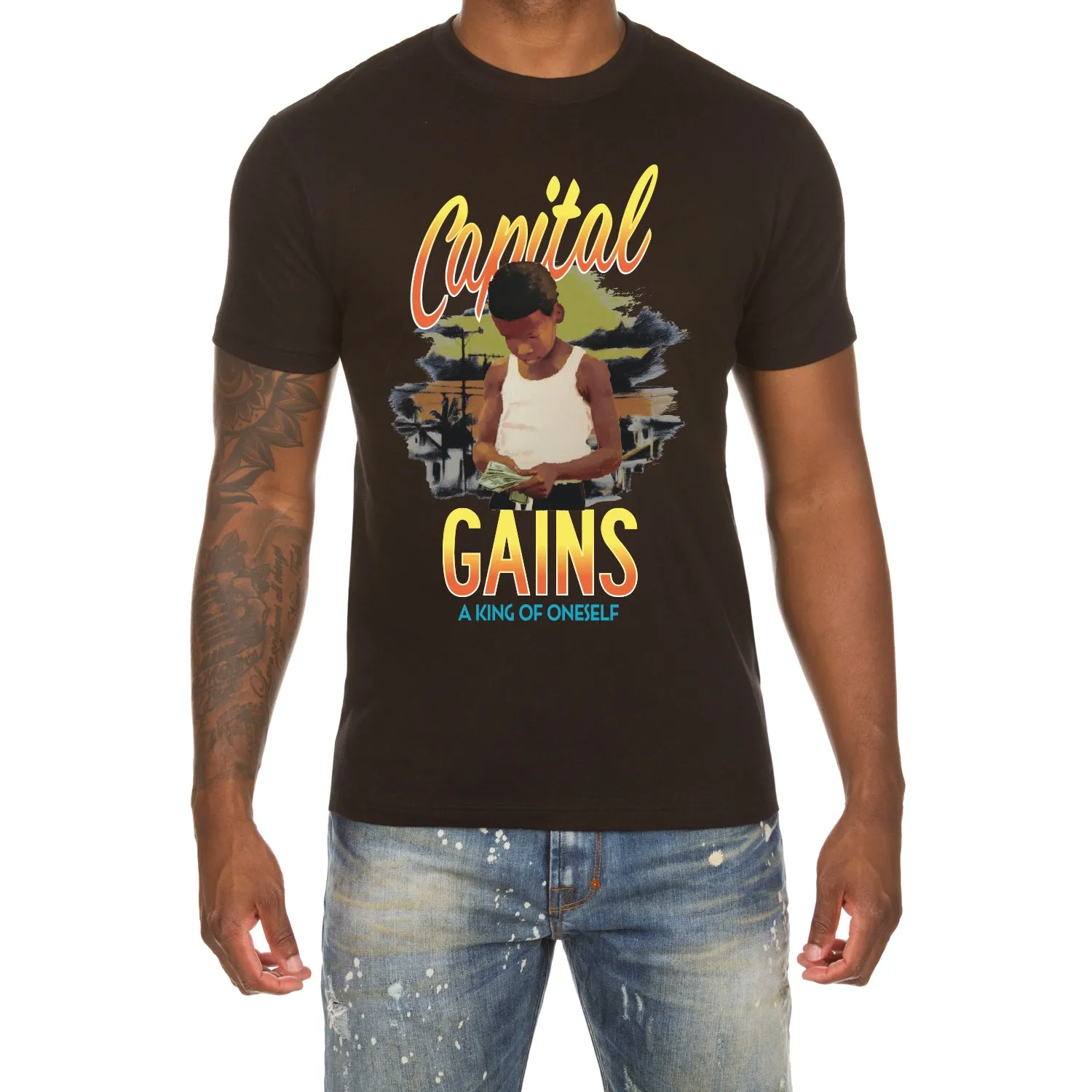 Capital Gains SS Tee sold by Akoo product image thumbnail 2