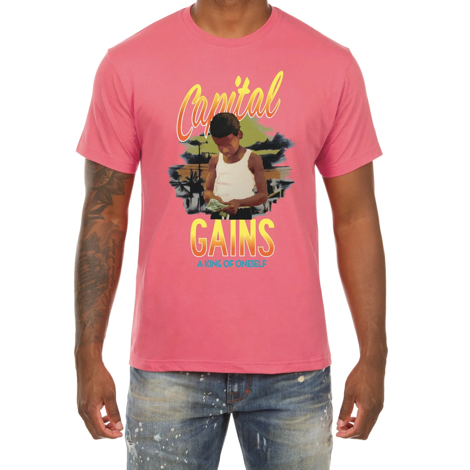 Capital Gains SS Tee sold by Akoo product image thumbnail 4