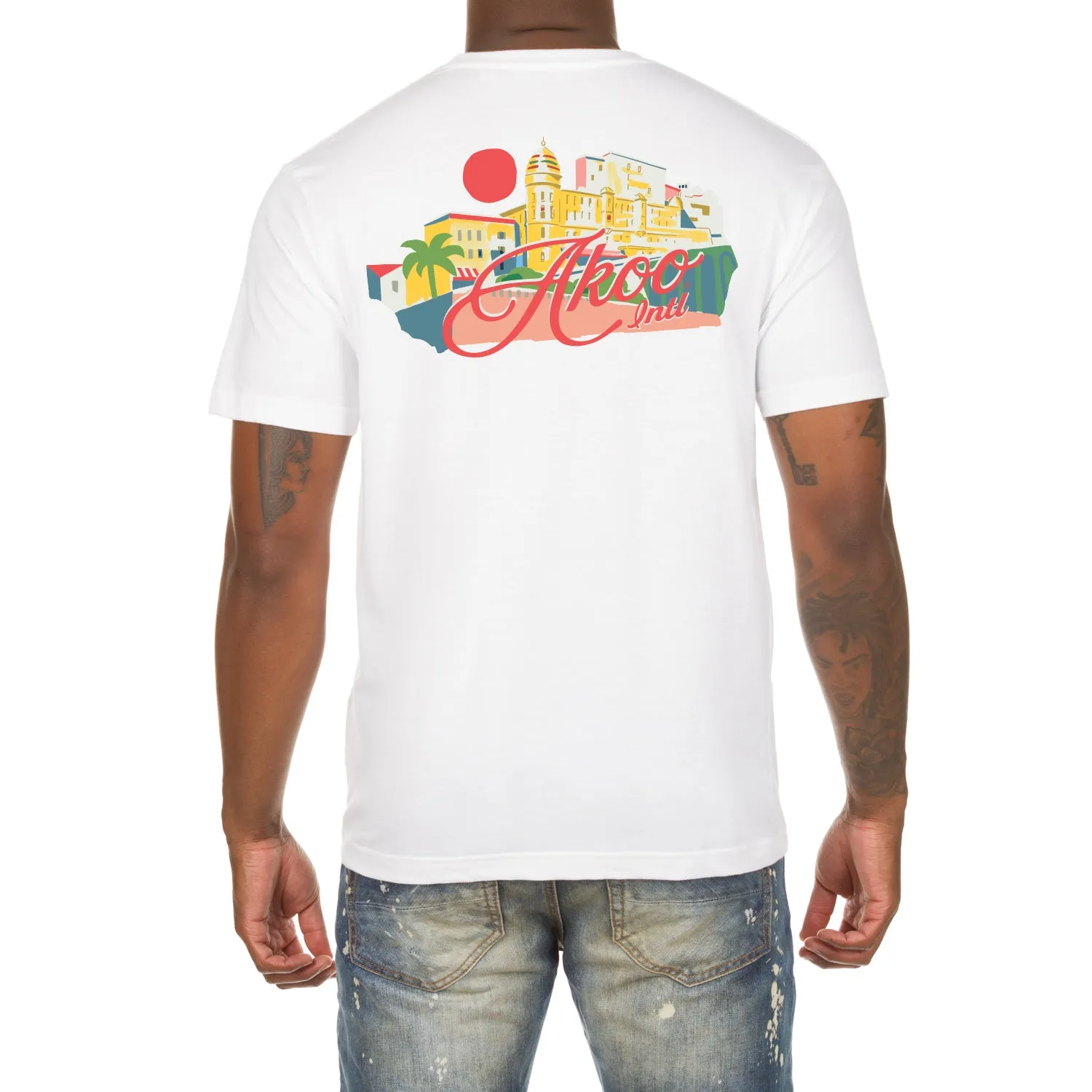 Akoo Mens Barrio SS Tee (White) sold by Akoo product image thumbnail 2