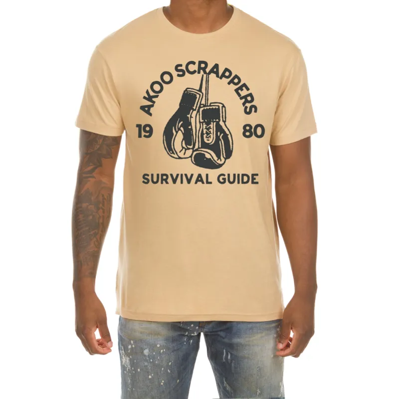 Survival Guide SS Tee (Sand) sold by Akoo