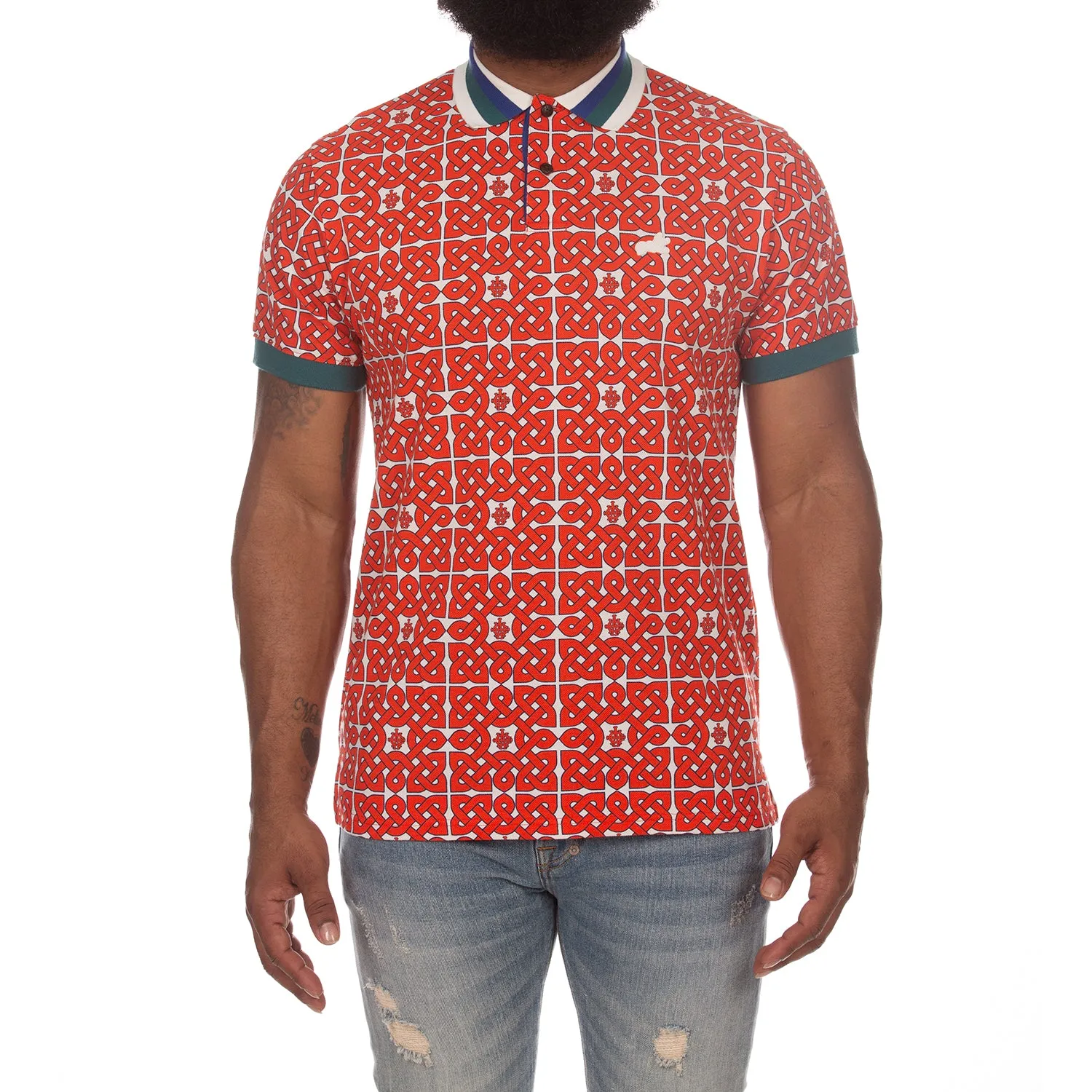 Akoo Mens Celtic SS Polo (Whisper White) sold by Akoo