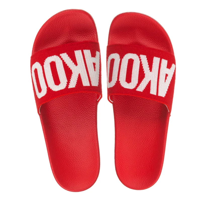 Akoo Mens Crown Slides (Racing Red) sold by Akoo
