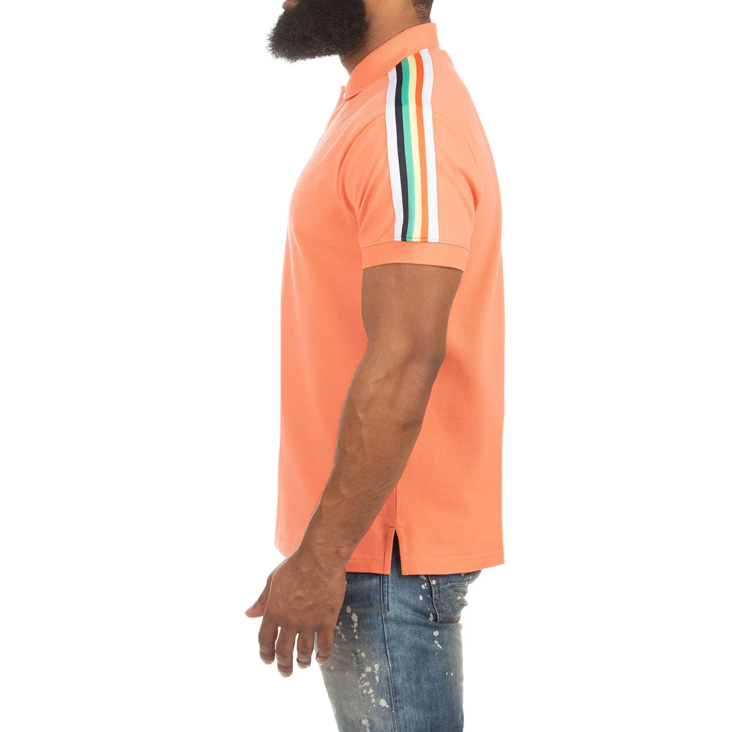 Akoo Mens Noble SS Polo (Fresh Salmon) sold by Akoo product image thumbnail 4