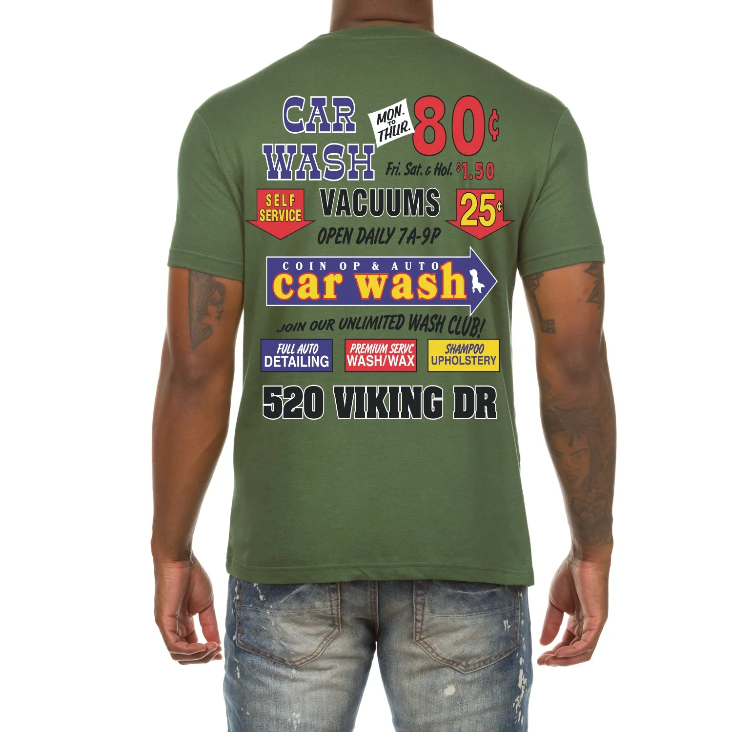 Akoo Mens Detailing SS Tee (Puff Print) (Greener Pastures) sold by Akoo product image thumbnail 2