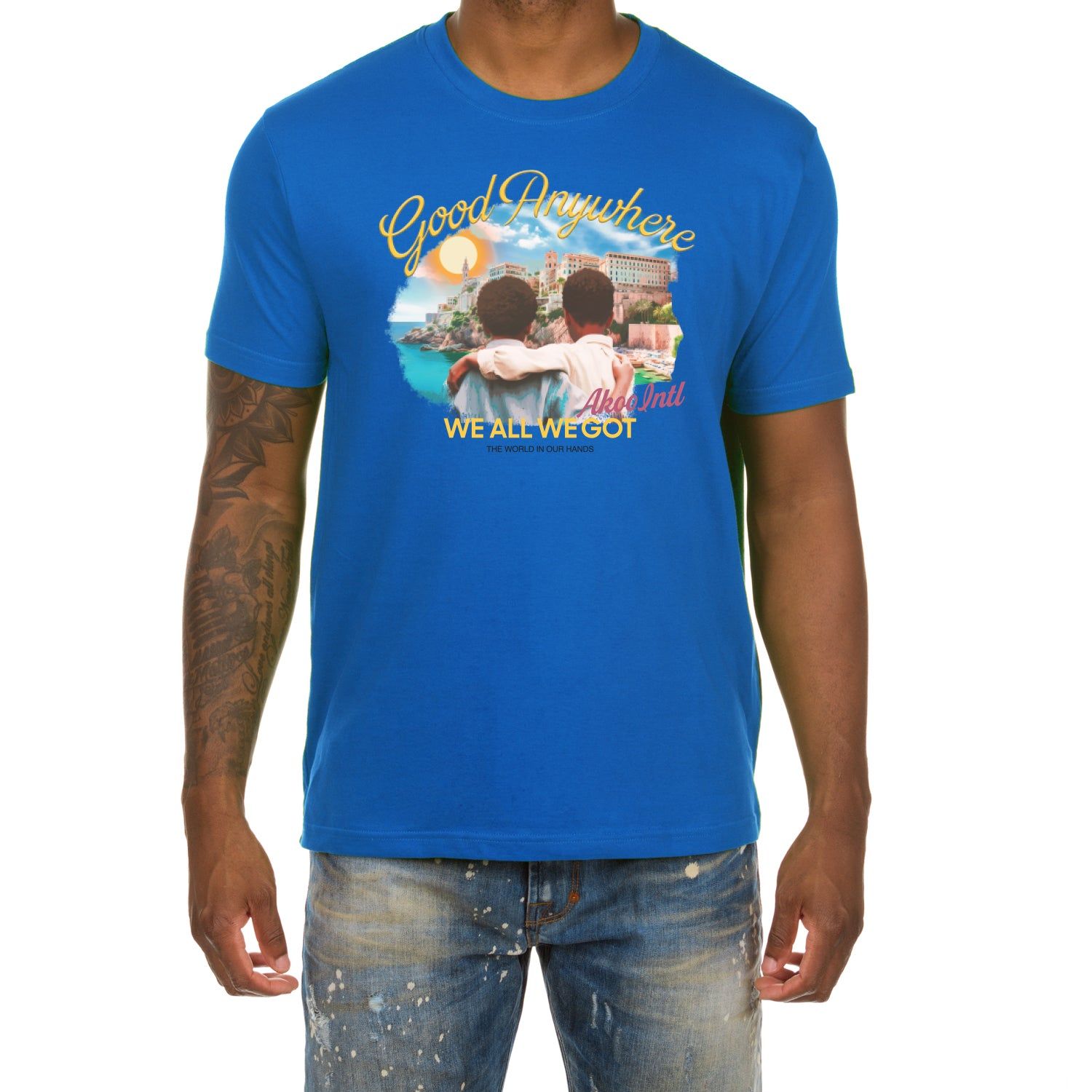 Akoo Mens All We Got SS Tee (Palace Blue) sold by Akoo