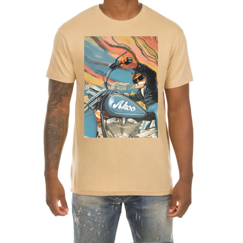Akoo Mens Cross Country SS Tee (Sand) sold by Akoo