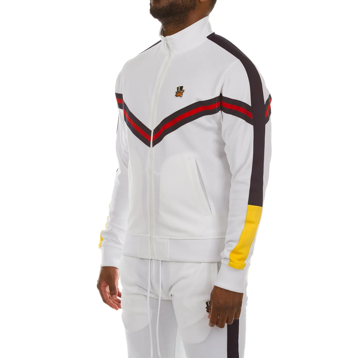 Akoo Mens Ace Track Jacket (White) sold by Akoo product image thumbnail 2