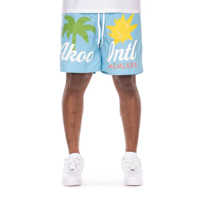 Akoo Mens Voyage Short (Blue Grotto) sold by Akoo