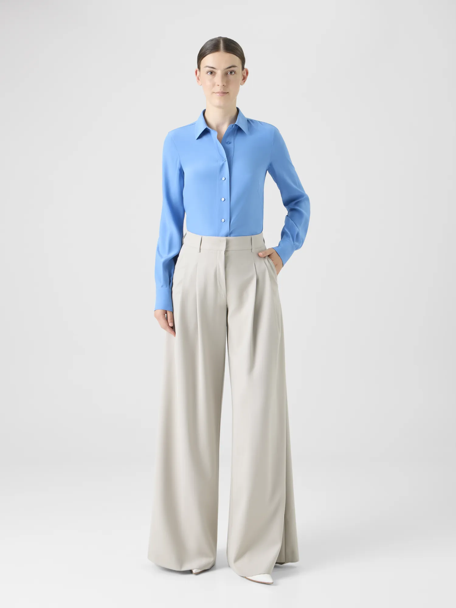 Silk Crêpe Tunic Blouse sold by Akris product image thumbnail 2