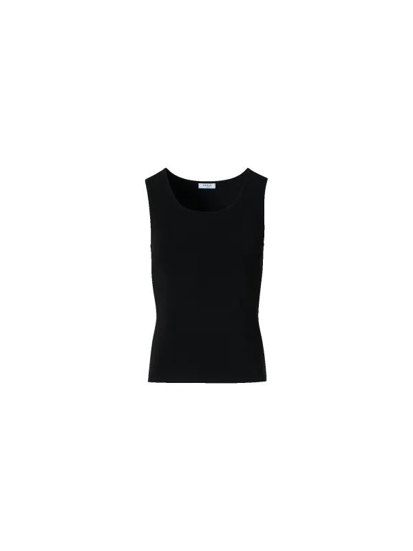 Fitted Viscose Blend Knit Tank Top sold by Akris