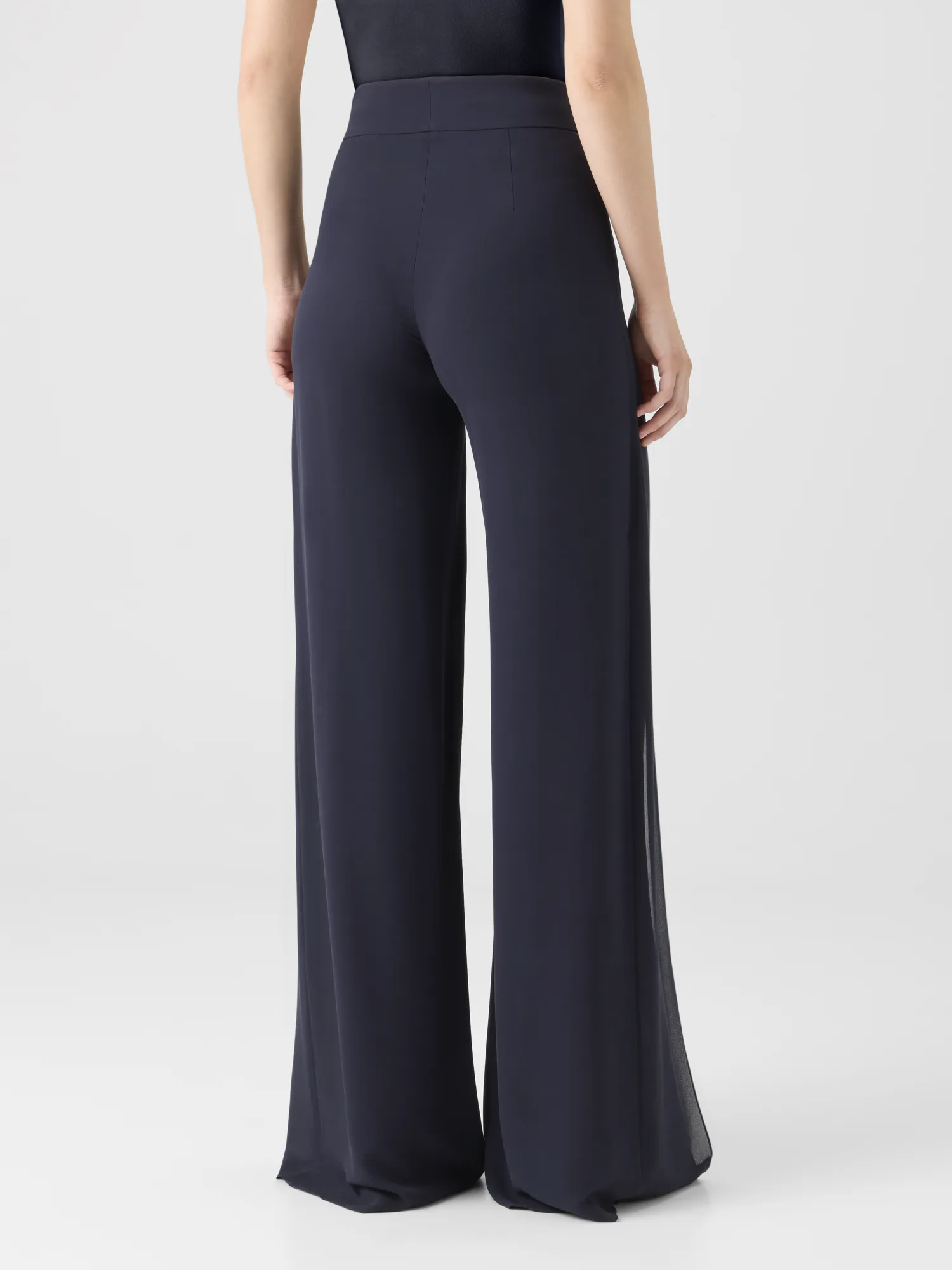 Wide Silk Pants with Slits sold by Akris product image thumbnail 4