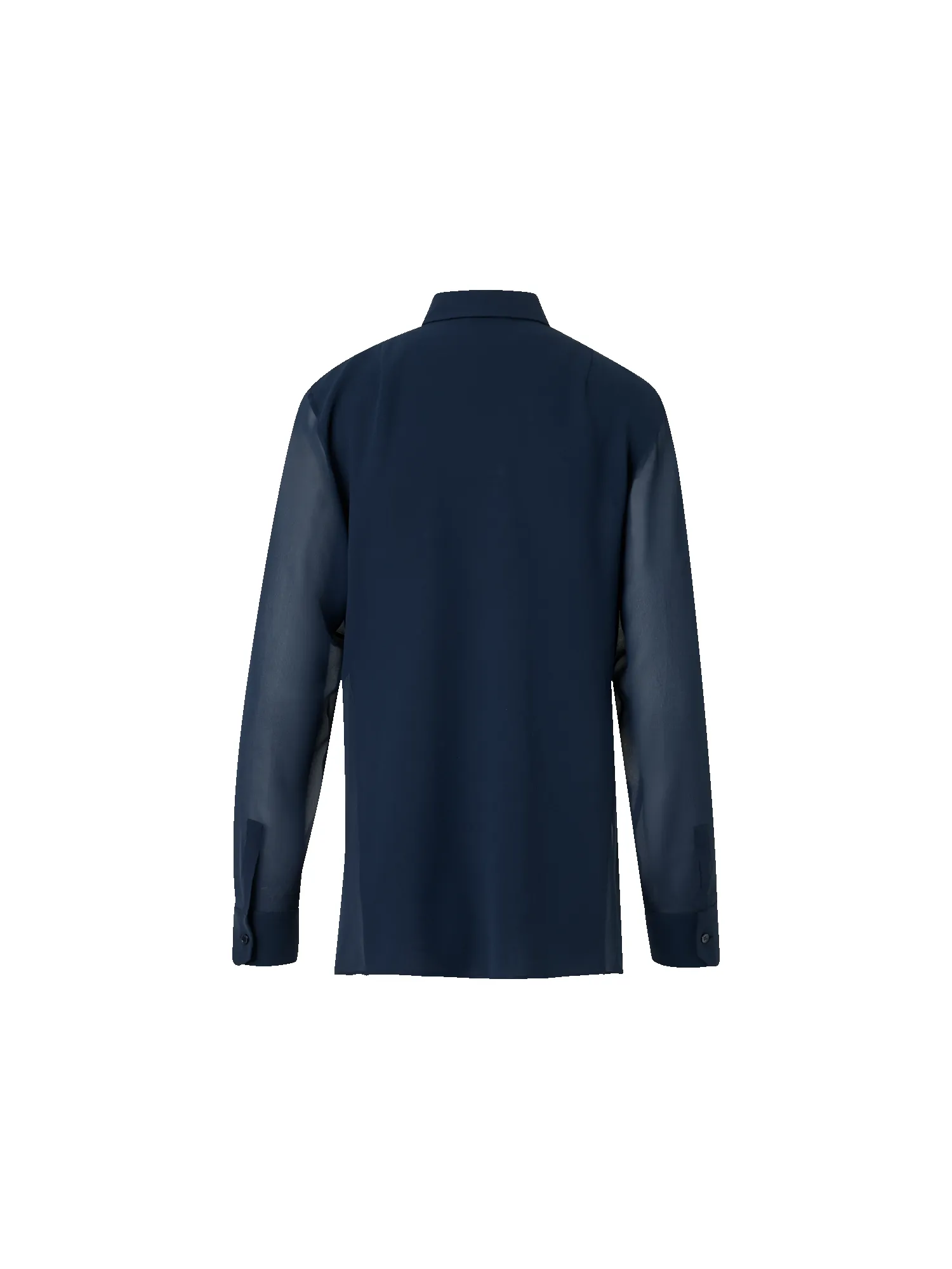 Silk Georgette Blouse with Sequins Plastron sold by Akris product image thumbnail 4