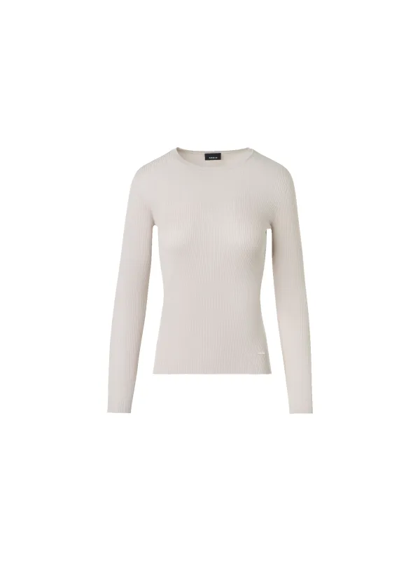 Seamless Silk Cotton Knit Sweater sold by Akris