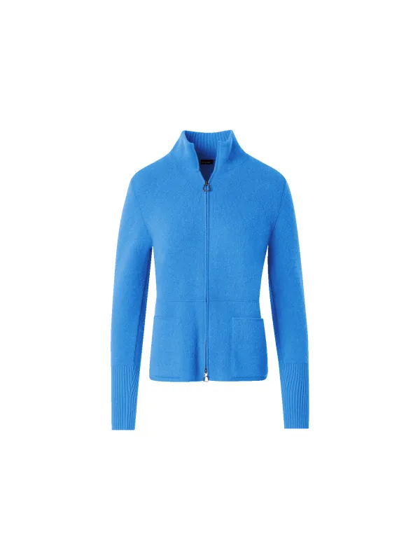 Cashmere Piqué Stand-Collar Cardigan sold by Akris