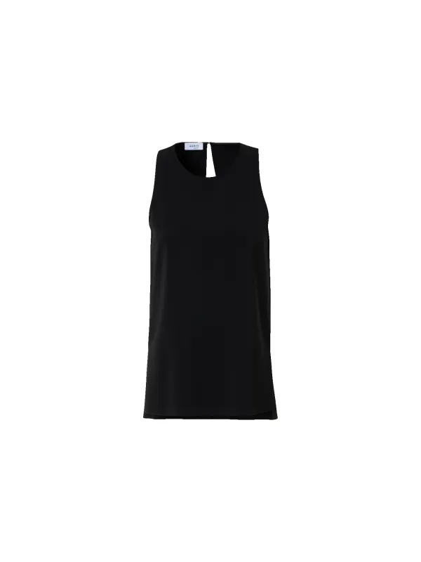 Signature Laser-Cut Sleeveless Blouse sold by Akris