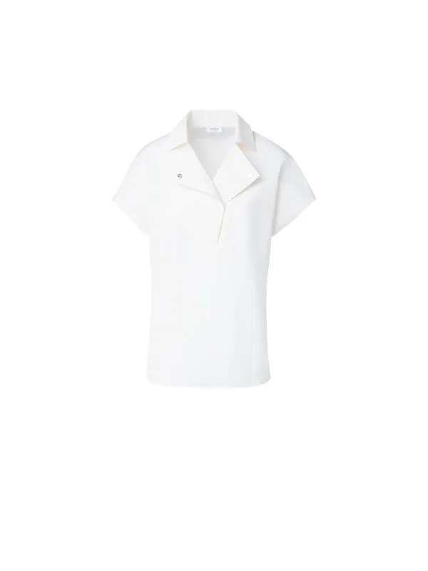Cotton Blouse with Biker Collar sold by Akris