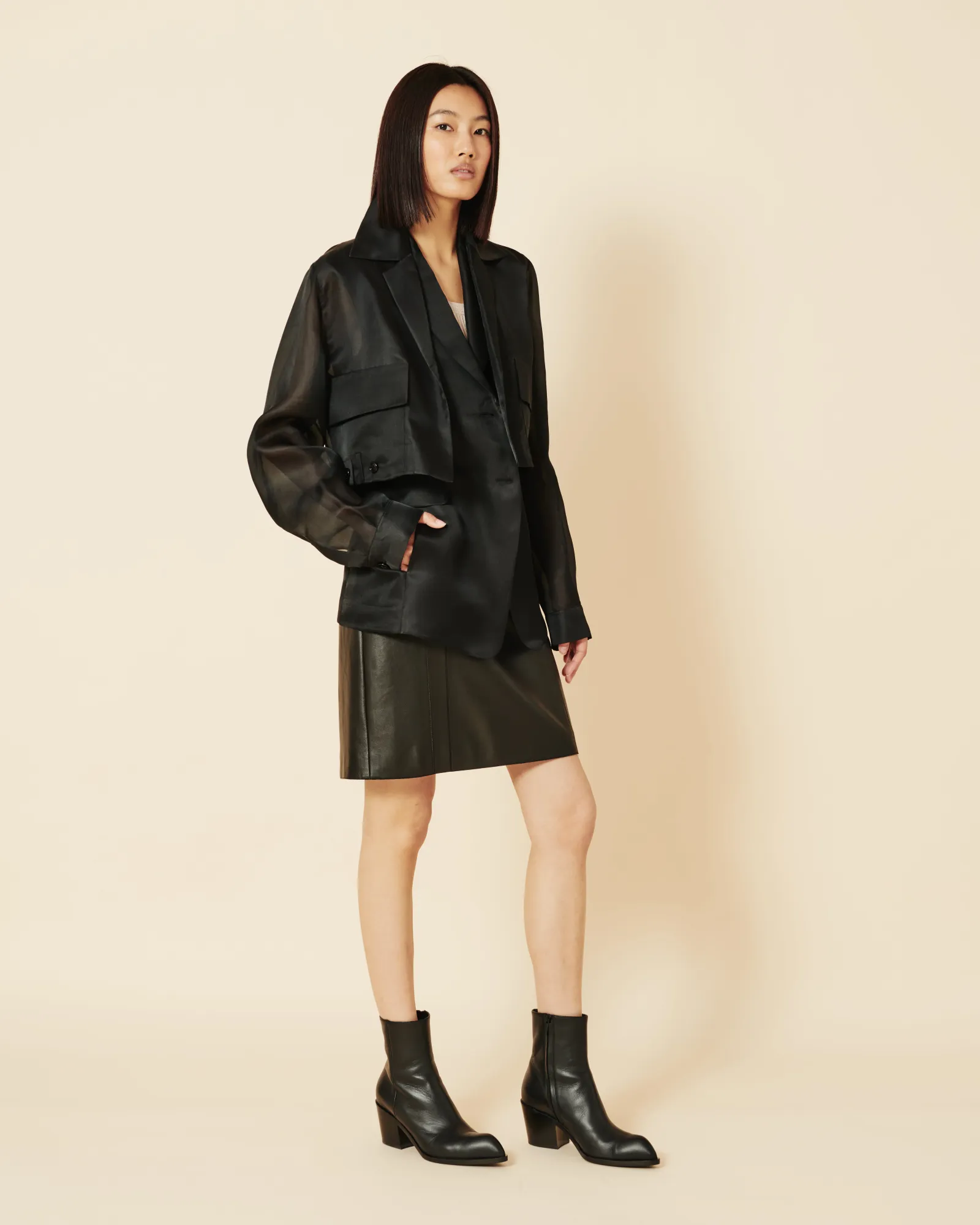 Tailored Sheer Silk Gilet sold by Akris product image thumbnail 2