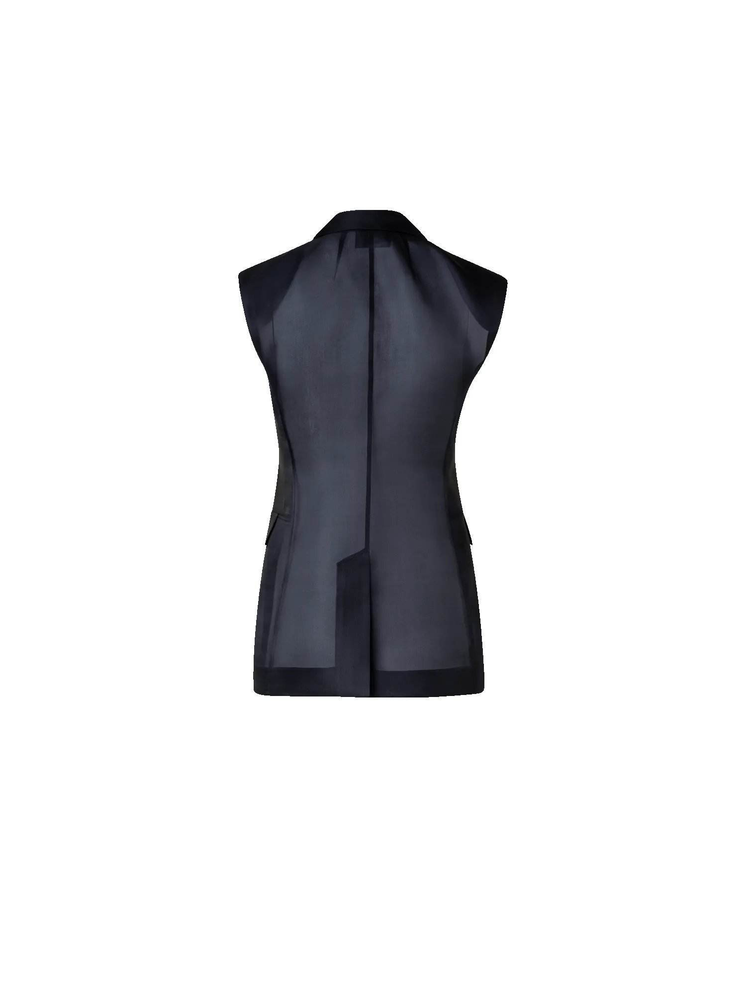 Tailored Sheer Silk Gilet sold by Akris product image thumbnail 3