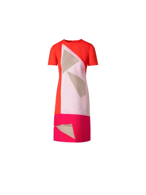 Sheath Dress in Cotton Silk with Spectra Print sold by Akris