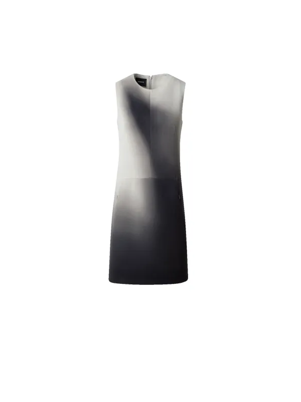Wool Double-Face Sheath Dress with Shadow Print sold by Akris