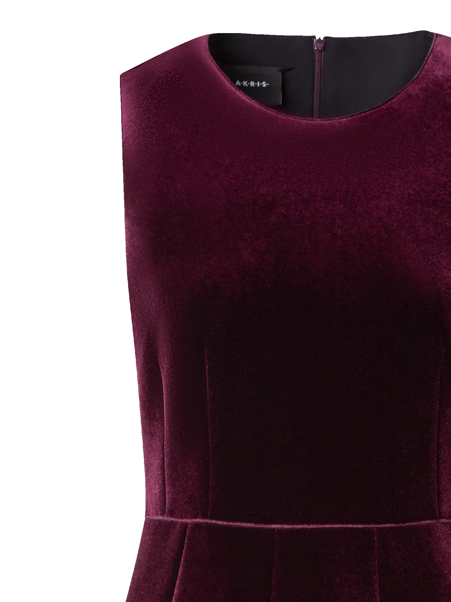 Neoprene Velvet Cocktail Dress in A-Line sold by Akris product image thumbnail 3