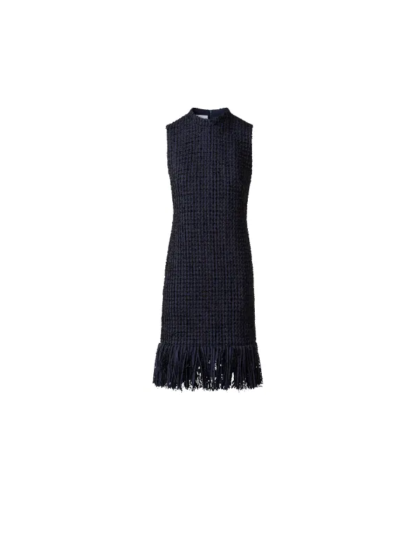 Tweed Sheath Dress with Fringes sold by Akris