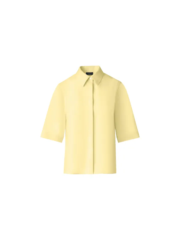 Boxy Shirt Blouse in Linen made by Akris