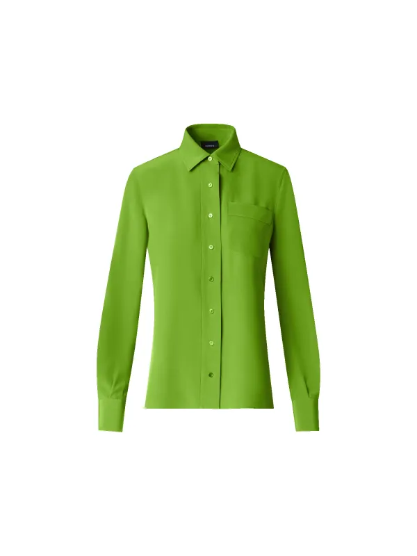 Fitted Silk Shirt Blouse sold by Akris