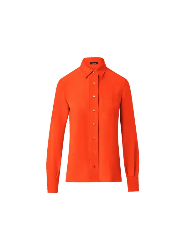 Silk Crêpe Shirt Blouse sold by Akris