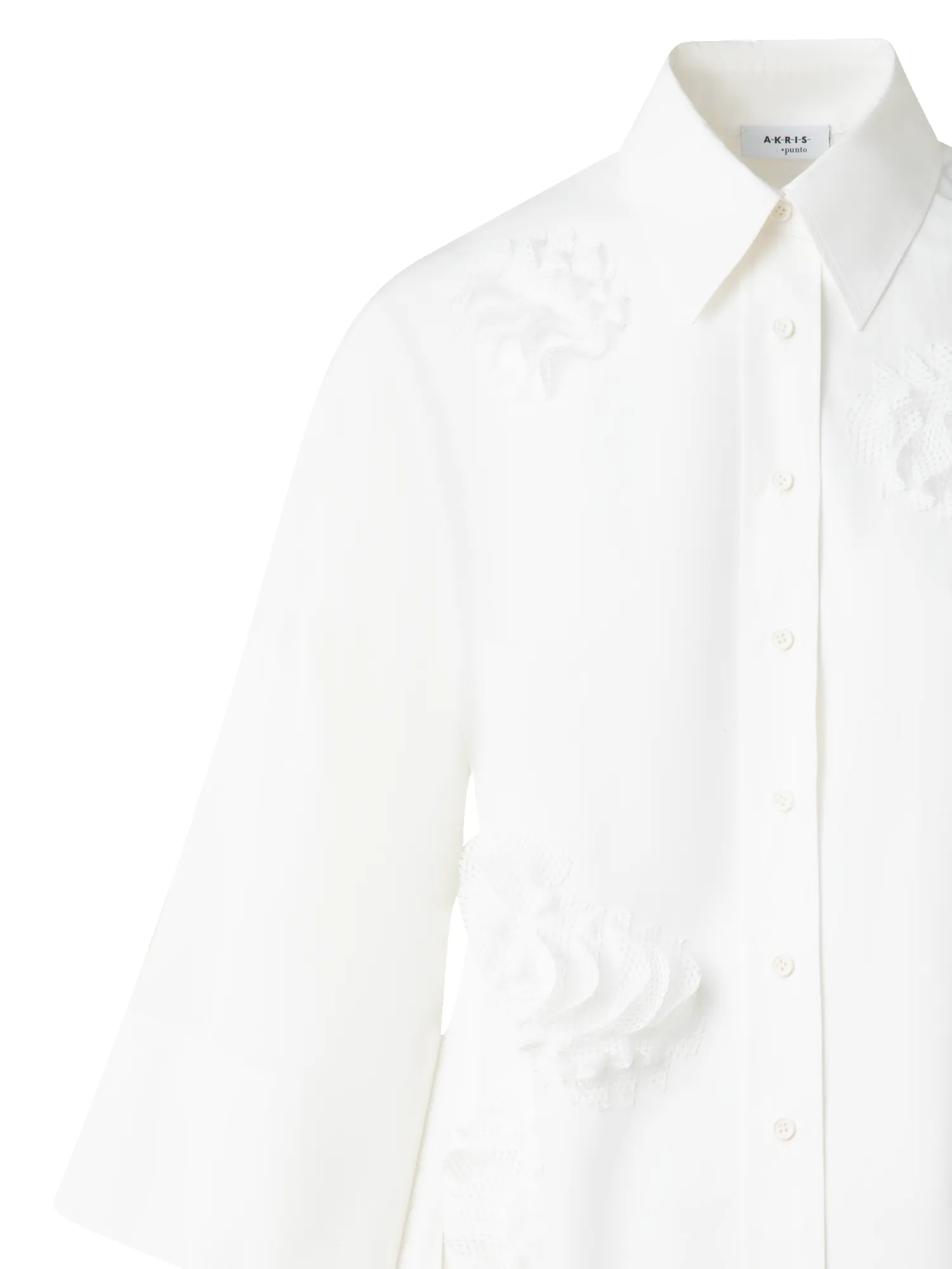 Kimono Blouse with 3D Carnation Detail sold by Akris product image thumbnail 4