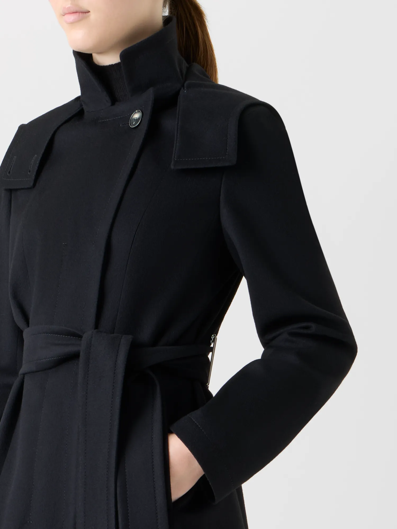 Short Cashmere Storm-System® Trench Coat sold by Akris product image thumbnail 4