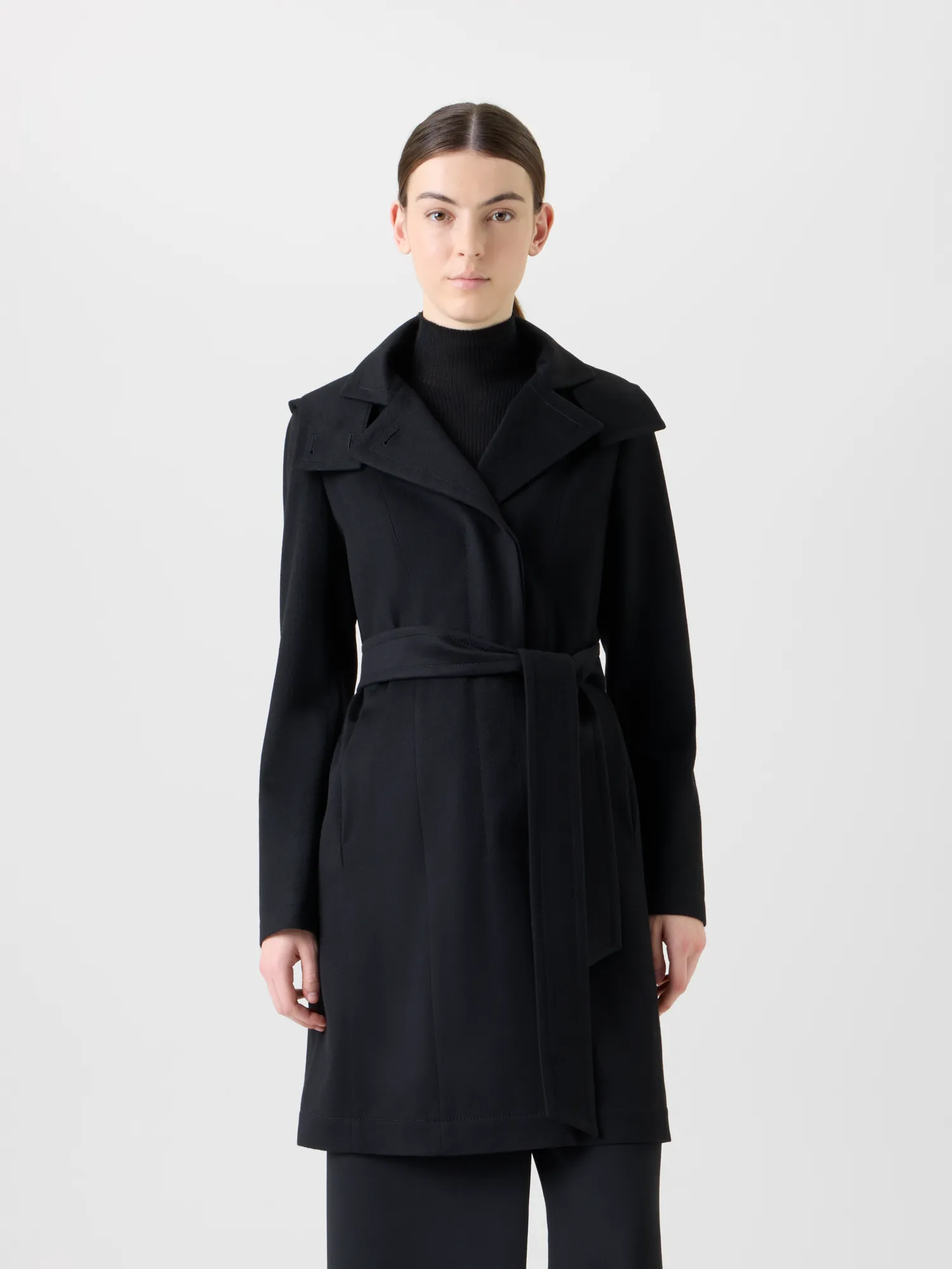 Short Cashmere Storm-System® Trench Coat sold by Akris product image thumbnail 2